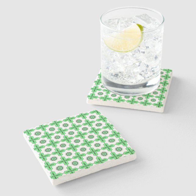 Posavasos De Piedra decorative symmetrical geometric pattern coaster  (Subido por el creador)