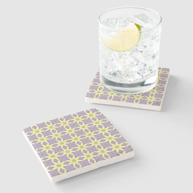 Posavasos De Piedra decorative symmetrical geometric pattern coaster  (Subido por el creador)