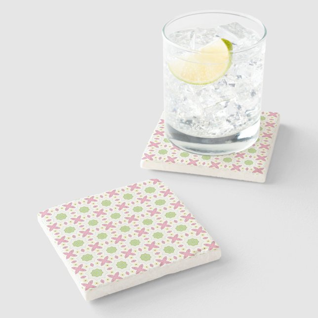 Posavasos De Piedra decorative symmetrical geometric pattern coaster  (Subido por el creador)