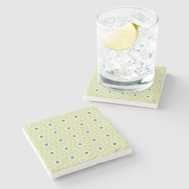 Posavasos De Piedra decorative symmetrical geometric pattern coaster