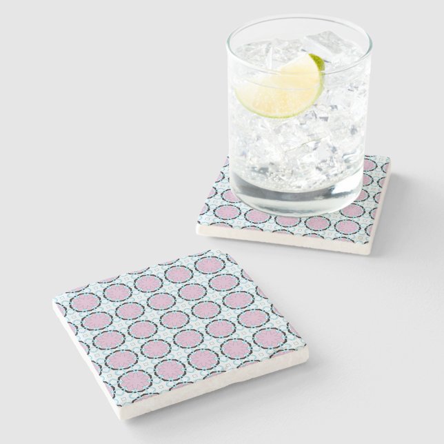 Posavasos De Piedra decorative symmetrical geometric pattern coaster  (Subido por el creador)