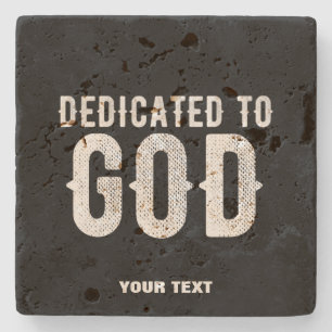 POSAVASOS DE PIEDRA DEDICADO AL TEXTO BLANCO DEL PERSONALIZABLE GUAY D