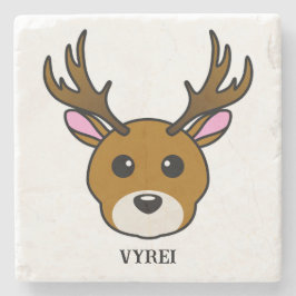Posavasos De Piedra Deer de Personalizado lindo