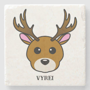 Posavasos De Piedra Deer de Personalizado lindo