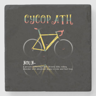 Posavasos De Piedra Definición Graciosa Bicicleta Addict Gift para
