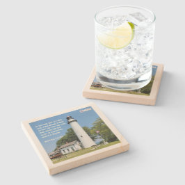 Posavasos De Piedra "Deja que tu luz brille" Inspiradora escayola de p