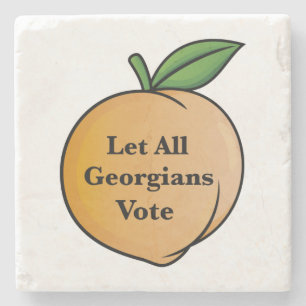 Posavasos De Piedra Dejen que todos los georgianos voten