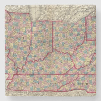 Posavasos De Piedra Delaware, Illinois, Indiana, e Iowa