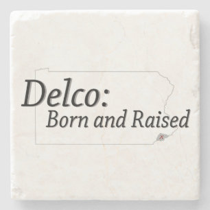 Posavasos De Piedra Delco nacido y criado