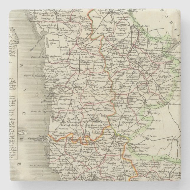 Posavasos De Piedra Departamento cualquier manga (Anverso)