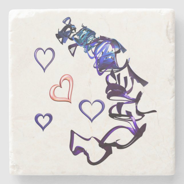 Posavasos De Piedra Desencadenar mi escayola de piedra cardíaca (Anverso)