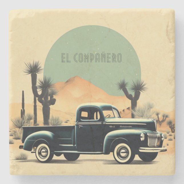 Posavasos De Piedra Desert Nocturne Voyage (Anverso)