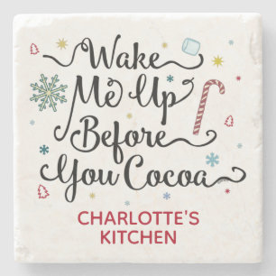 Posavasos De Piedra Despiértame Antes De Que Cocoa Cute Nombre Persona