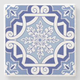 Posavasos De Piedra Desplazamiento de hoja de invierno