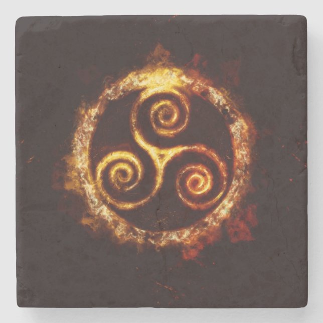 Posavasos De Piedra Dessous-de-verre En Pierre Triskel (Anverso)