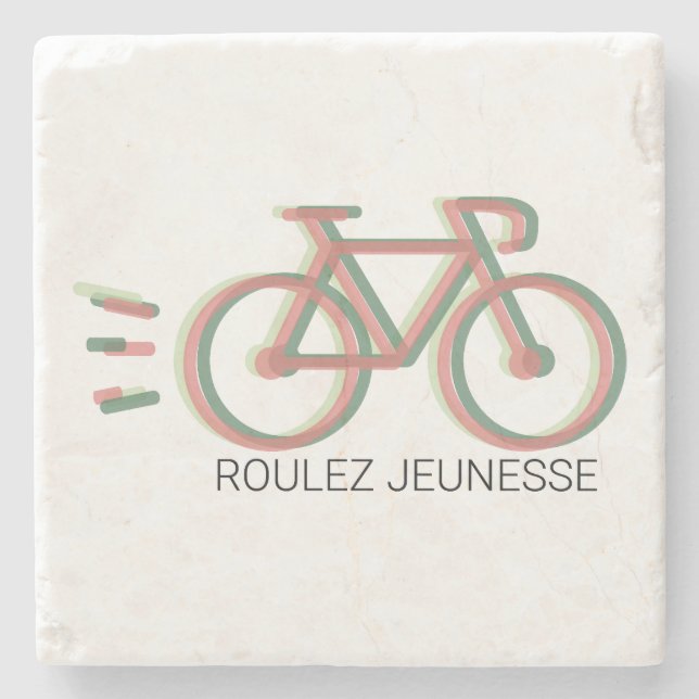 Posavasos De Piedra Dessous de verre Roulez Jeunesse (Anverso)