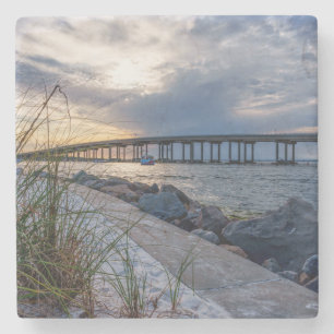 Posavasos De Piedra Destin East Pass Atardecer Piedra Coaster