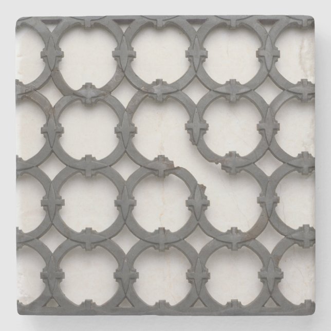 Posavasos De Piedra Detalle del diseño de la arquitectura Holabird y R (Anverso)