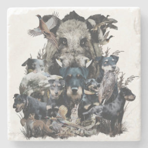 Posavasos De Piedra Deutscher Jagdterrier