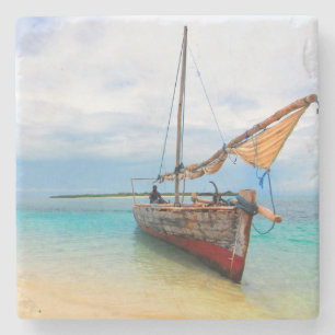 Posavasos De Piedra Dhow tradicional, Zanzíbar, Tanzania