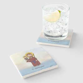 Posavasos De Piedra Día de la Fiesta de San Cristóbal Santo