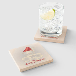 Posavasos De Piedra Día de Navidad