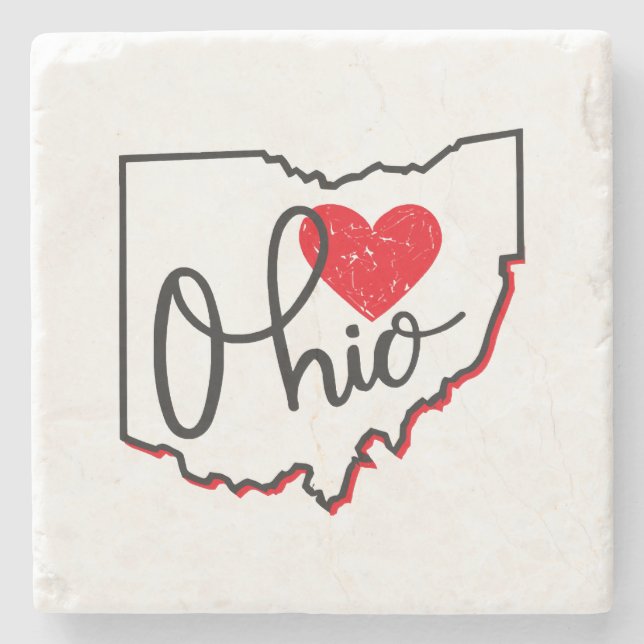 Posavasos De Piedra Día de Ohio (Anverso)