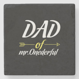 Posavasos De Piedra Día del Padre Papá del Sr. Onemaravilloso