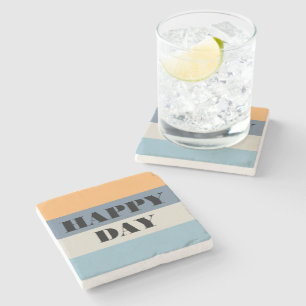 Posavasos De Piedra Día feliz