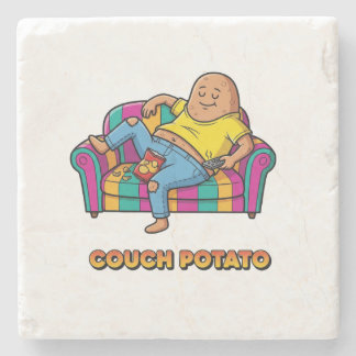 Posavasos De Piedra Dibujo de Patata Sofá