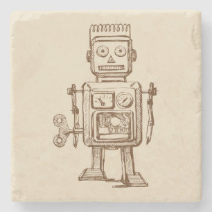 Posavasos De Piedra Dibujo/dibujo de rollo vintage