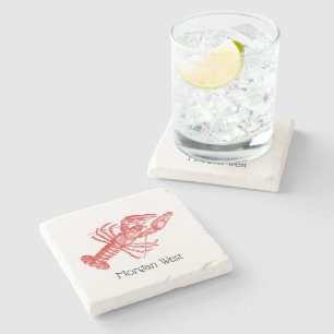 Posavasos De Piedra Dibujo vintage de Red Lobster #1
