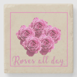Posavasos De Piedra Dichos divertidos sobre rosas