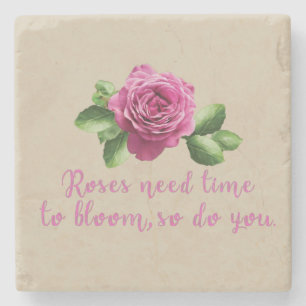 Posavasos De Piedra Dichos divertidos sobre rosas y amor
