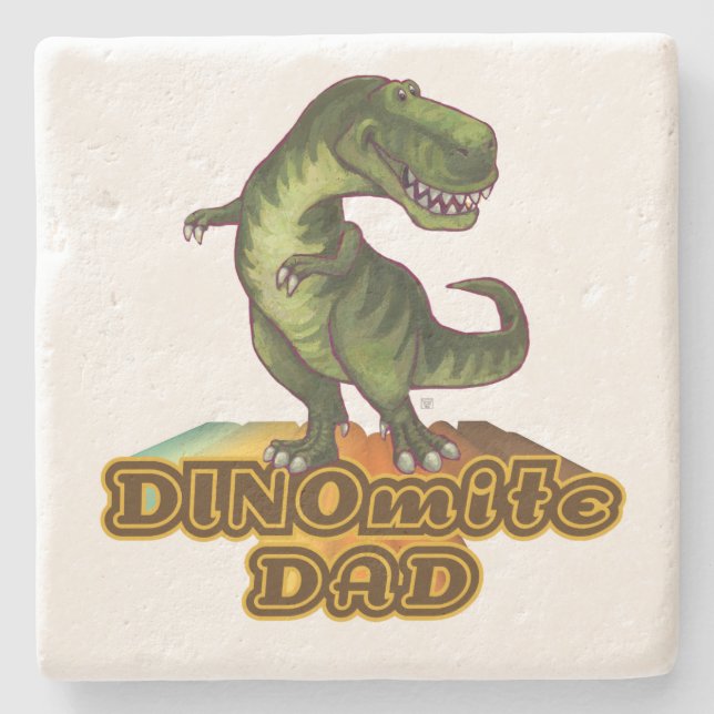 Posavasos De Piedra Dinomita Dad (Anverso)