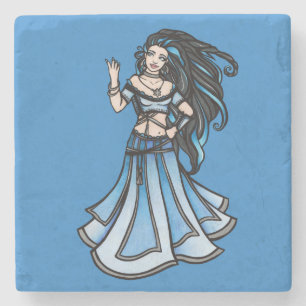 Posavasos De Piedra Diosa bailarina Belly de invierno