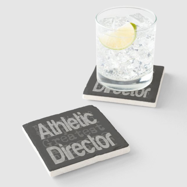 Posavasos De Piedra Director de atletismo Extraordinaire (Lateral)
