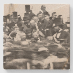 Posavasos De Piedra Discurso de Gettysburg de Abe Lincoln: Fin de la G