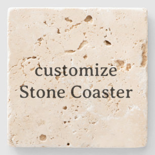 Posavasos De Piedra Diseña tu propia Travertina personalizada 