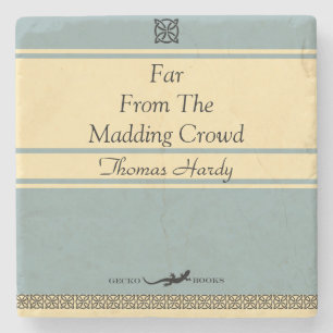 Posavasos De Piedra Diseñe su propia cubierta de libro retra