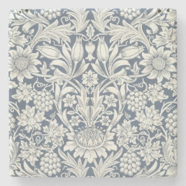 Posavasos De Piedra Diseño de girasol (por William Morris)