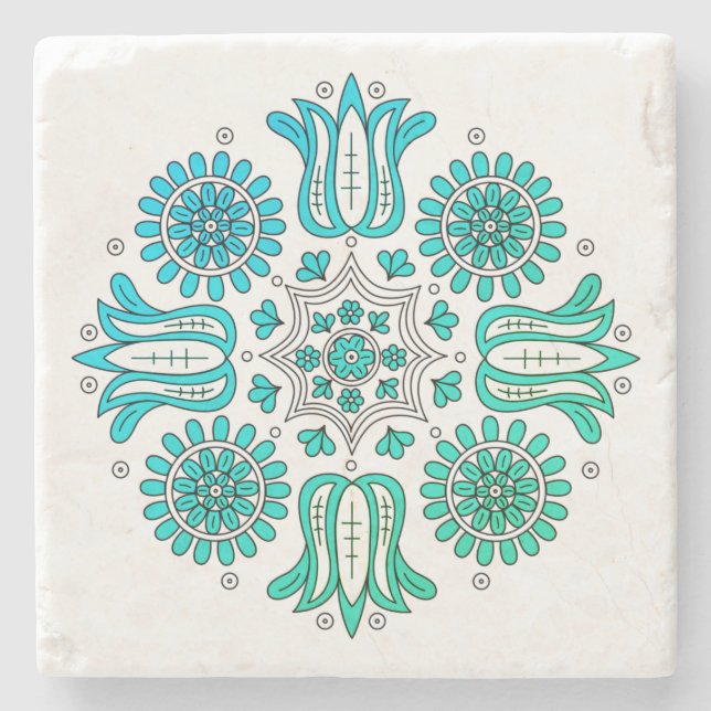 Posavasos De Piedra Diseño de gradiente húngaro  (Anverso)