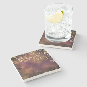 Posavasos De Piedra Diseño de la serie Pintura de leopardo 7
