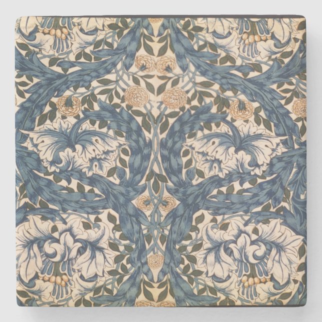 Posavasos De Piedra Diseño de Marigold del africano, 1876 (Anverso)