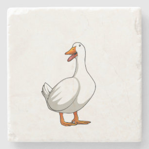 Posavasos De Piedra Diseño de pato lindo para hombres amantes de aves