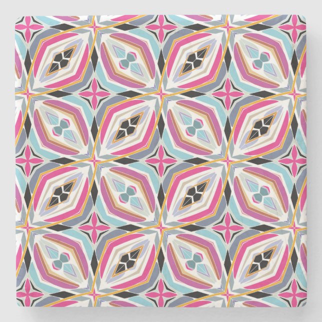 Posavasos De Piedra Diseño de patrón único (Anverso)