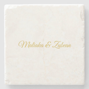 Posavasos De Piedra Diseño de piedra elegante profesional caligrafía d