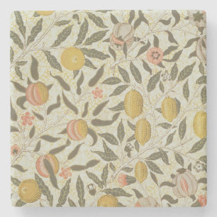 Posavasos De Piedra Diseño del papel pintado de la fruta o de la