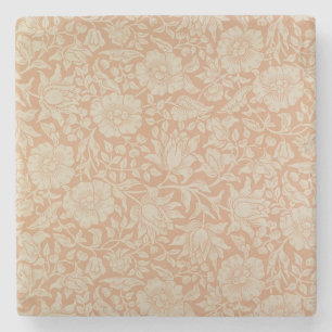 Posavasos De Piedra Diseño del papel pintado de la "malva"