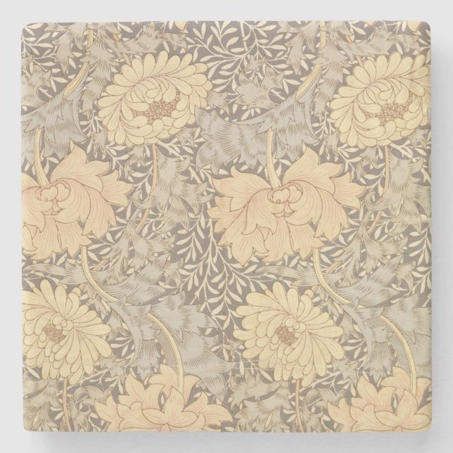 Posavasos De Piedra Diseño del papel pintado del "crisantemo", 1876 (Anverso)